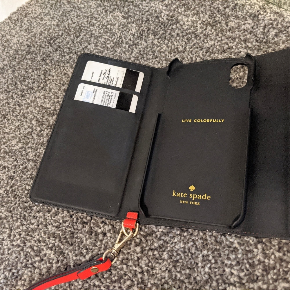 Kate Spade iPhone X (and compatible) case Wristlet
